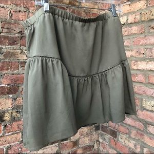 Olive summer skirt